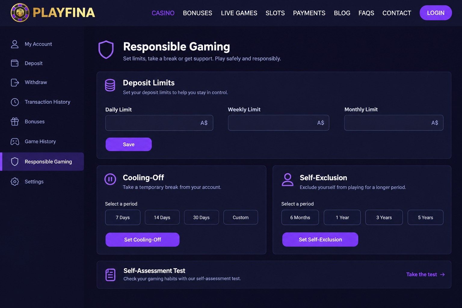 Set limits before you cash out at an instant withdrawal casino australia: deposit limits Set limits before you cash out at an instant withdrawal casino australia